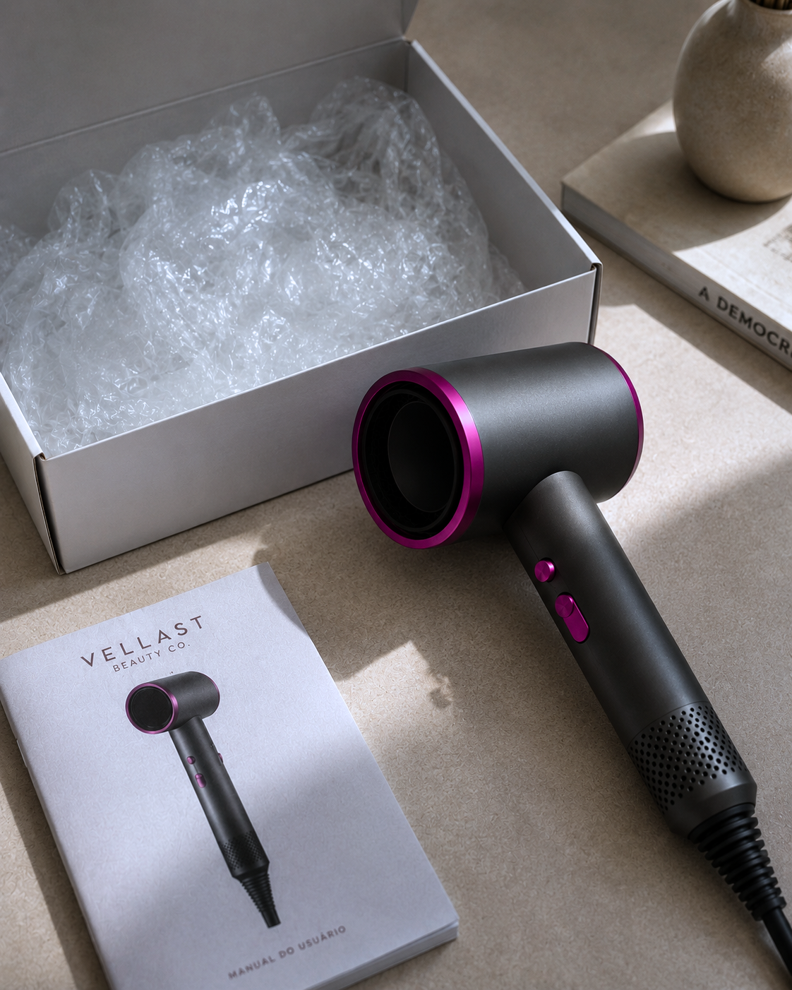 Ionic Hair Dryer with Concentrator & Diffuser